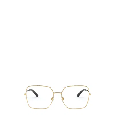Dolce & Gabbana Dolce  Gabbana Eyewear Square Frame Glasses In Gold