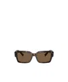 Dolce & Gabbana Sharped Rectangle-frame Sunglasses In Brown