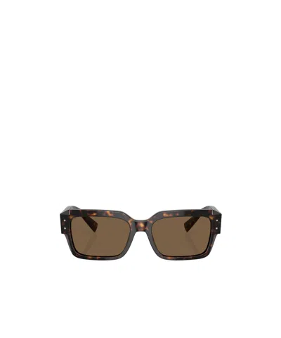 DOLCE & GABBANA DOLCE  GABBANA EYEWEAR SQUARE FRAME SUNGLASSES