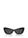 Dolce & Gabbana Dg4467b Prescription Compatible Cat Eye Sunglasses, 55mm In Black