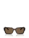 Dolce & Gabbana Sharped Rectangle-frame Sunglasses In Brown