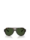 Dolce & Gabbana Logo-engraved Sunglasses In Brown