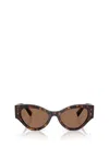 Dolce & Gabbana Logo Plaque Butterfly Sunglasses, 53mm In Brown
