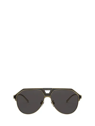 Dolce & Gabbana Eyewear Sunglasses In Gold / Matte Black