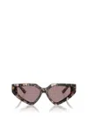 Dolce & Gabbana Dg Crossed Logo Acetate & Plastic Cat-eye Sunglasses In Havana Brown Pearl
