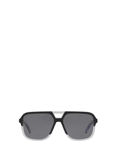 Dolce & Gabbana Eyewear Sunglasses In Top Black On Crystal