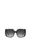Dolce & Gabbana 54mm Gradient Square Sunglasses In Top Black On Zebra