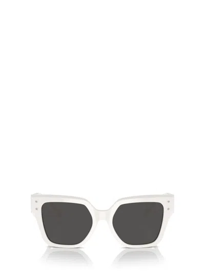 Dolce & Gabbana Dg4413 Square-frame Acetate Sunglasses In White