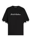 Dolce & Gabbana Jersey T-shirt With Embroidery In Black