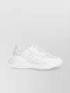 Dolce & Gabbana Fabric And Leather Sneakers With Chunky Sole In White
