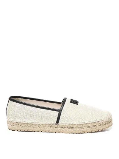 Dolce & Gabbana Fabric And Nappa Espadrilles In White