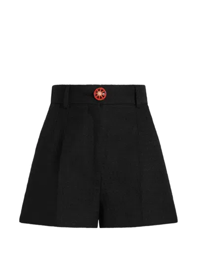 Dolce & Gabbana Fabric Bermuda Shorts In Black