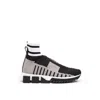 Dolce & Gabbana Fabric E Cotton Women's Sneaker In Black