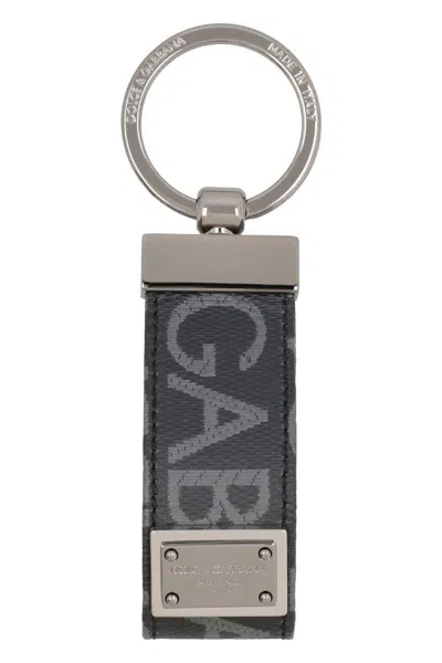 Dolce & Gabbana Fabric Key Ring With Logo