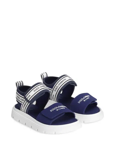 Dolce & Gabbana Kids' Fabric Sandals In Multi