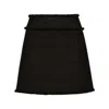 Dolce & Gabbana Black Wool Blend Miniskirt