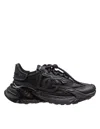 Dolce & Gabbana Daymaster Black Leather Blend Sneakers In Multi