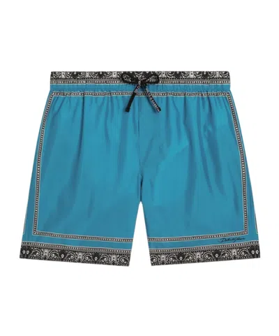 DOLCE & GABBANA BANDANA-PRINT SWIM SHORTS