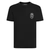Dolce & Gabbana Black Cotton Heraldic Patch T-shirt