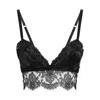 Dolce & Gabbana Dolce&gabbana Black Bralette Top In Silk Satin And Lace