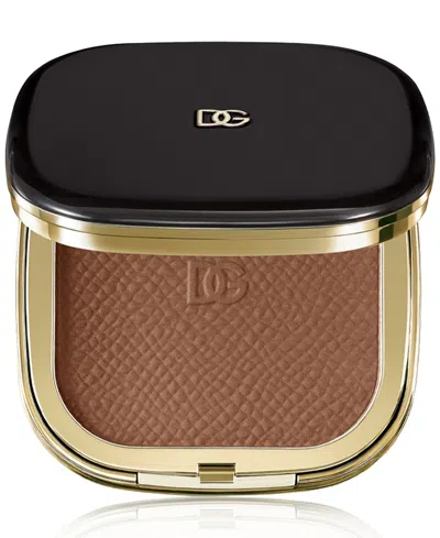 Dolce & Gabbana Face & Eyes Match Bronzer & Eyeshadow Powder In 04 Medium Deep
