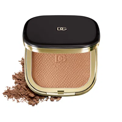 Dolce & Gabbana Face & Eyes Match Long-lasting Natural Powder Bronzer With Italian Grape 02 Light Medium 0.49 Oz/14 