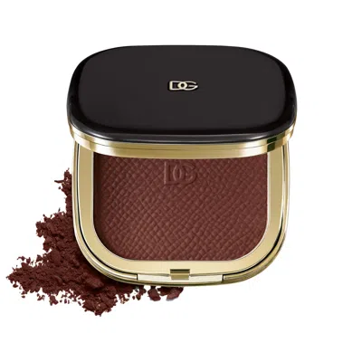 Dolce & Gabbana Face & Eyes Match Long-lasting Natural Powder Bronzer With Italian Grape 06 Rich Deep 0.49 Oz/14 G