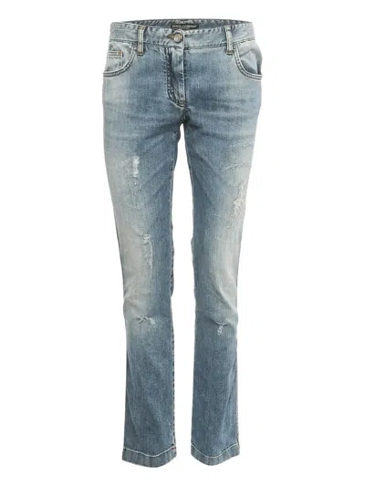 Pre-owned Dolce & Gabbana Faded Jeans In Blue
