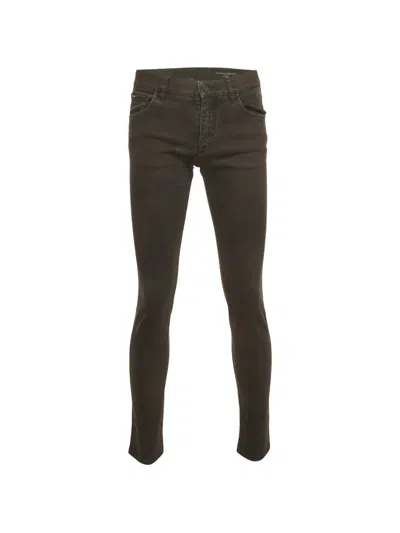 Pre-owned Dolce & Gabbana Faded Slim-fit Jeans In Black