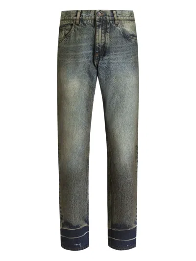 Dolce & Gabbana Faded-wash Jeans In Blue