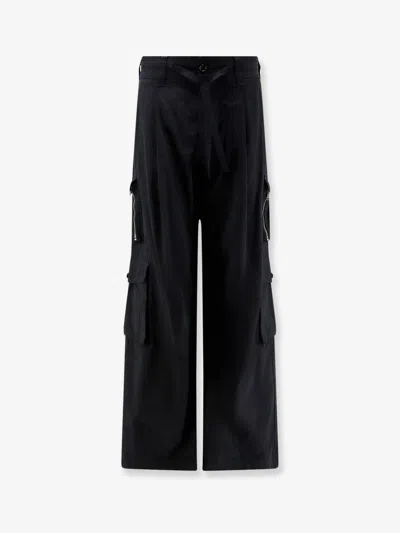 Dolce & Gabbana Faille Cargo Trousers In Animal Print