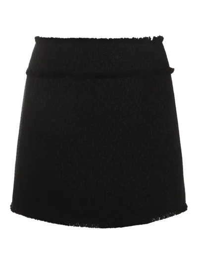 Dolce & Gabbana Black Wool Skirt
