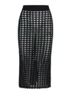 Dolce & Gabbana Black Virgin Wool Skirt In Black