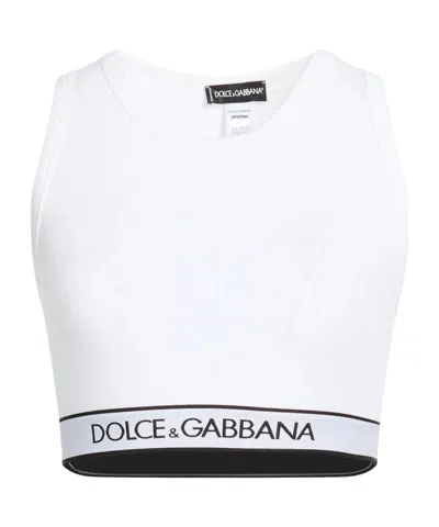 Dolce & Gabbana Fashion Sports Tank Top In White