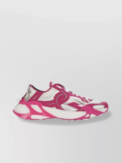 Dolce & Gabbana Dynamic Two-tone Chunky Sneakers In Pink