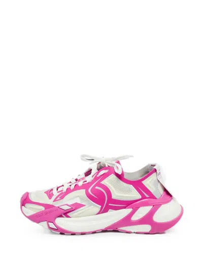 Pre-owned Dolce & Gabbana Fast Panelled Sneakers In Pink