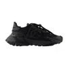 Dolce & Gabbana Daymaster Black Leather Blend Sneakers In Black