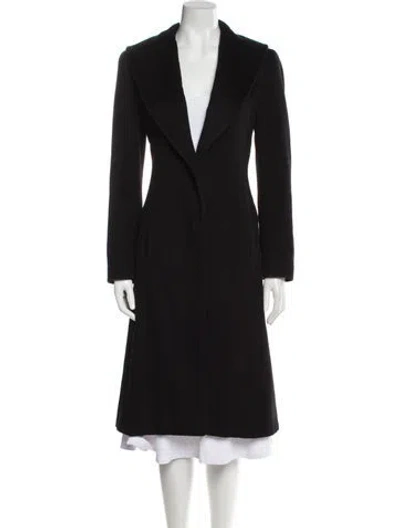 Pre-owned Dolce & Gabbana Faux Fur Coat In Black