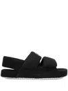 Dolce & Gabbana Sandalen Mit Faux Fur In Black