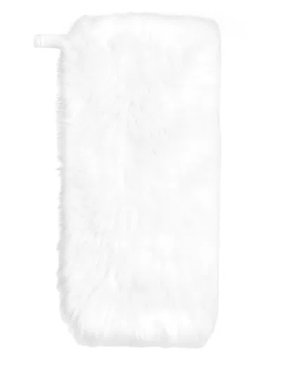Dolce & Gabbana Faux-fur Scarf In White