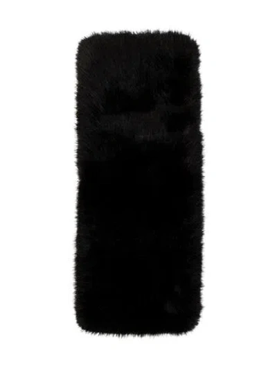 Pre-owned Dolce & Gabbana Faux Fur Warmer In Black