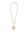 Dolce & Gabbana Faux Pearl Dg Pendent Necklace