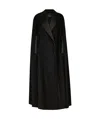Dolce & Gabbana Single-breasted Wool And Cashmere Cape In Black