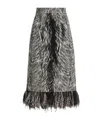 Dolce & Gabbana Charmeuse Midi Pencil Skirt In Black