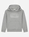 Dolce & Gabbana Logo-print Hoodie In Grey
