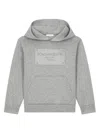Dolce & Gabbana Logo-print Hoodie In Gray