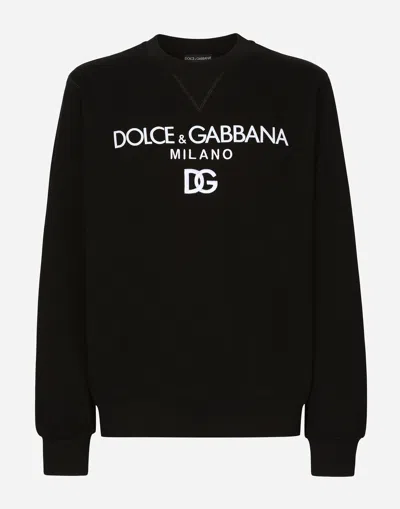 DOLCE & GABBANA FELPA GIROC.MAN.LUNG