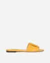 Dolce & Gabbana Dg Millenials Fianchi Coco Crocodile Leather Slides In Floral Print
