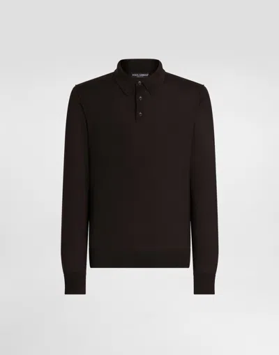 DOLCE & GABBANA FINE-GAUGE CASHMERE POLO SHIRT