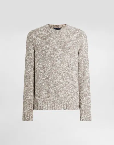DOLCE & GABBANA FINE-GAUGE WOOL CREW NECK PULLOVER
